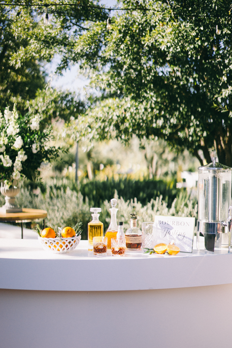 whiskey bar at el chorro wedding venue