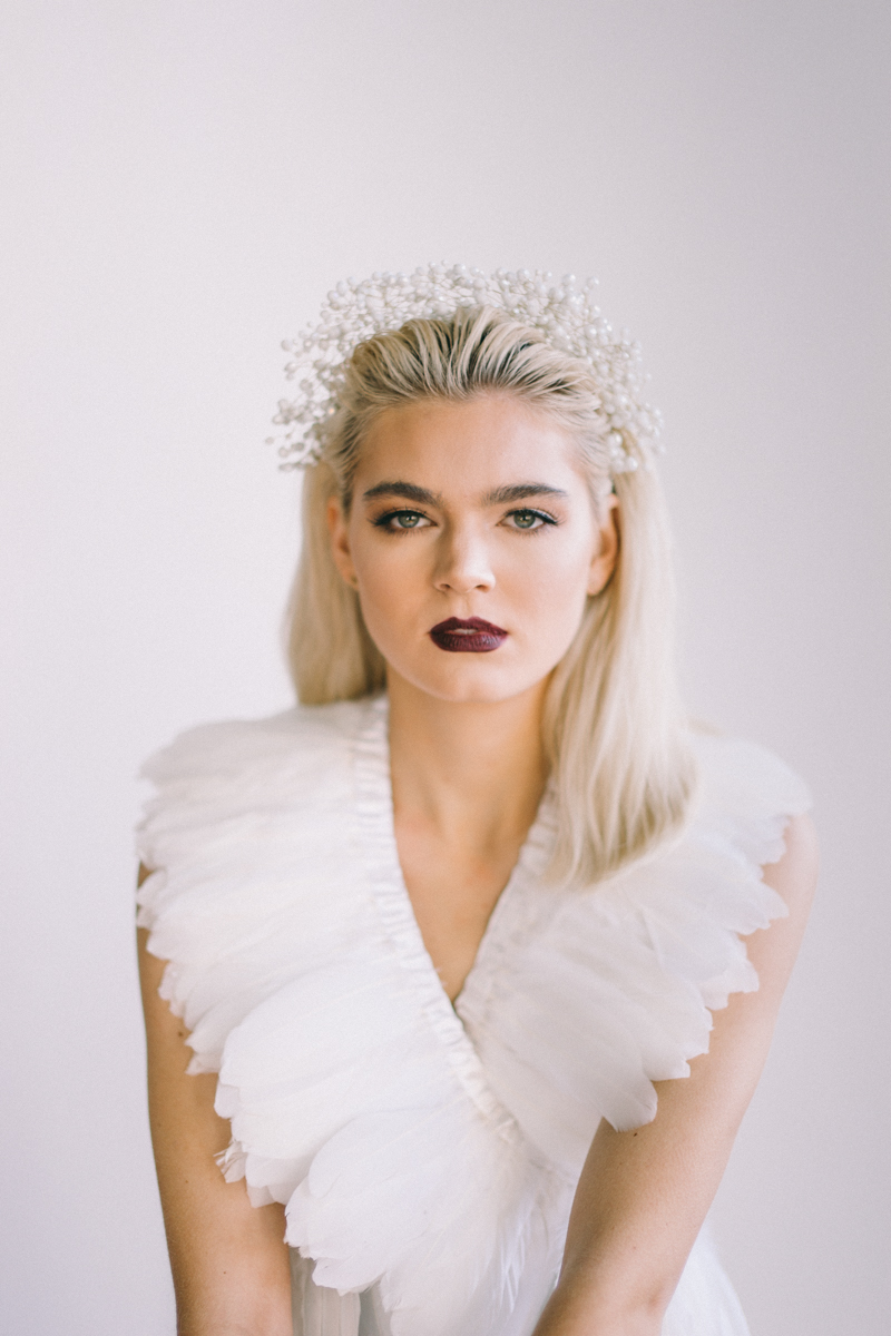 feather bridal editorial