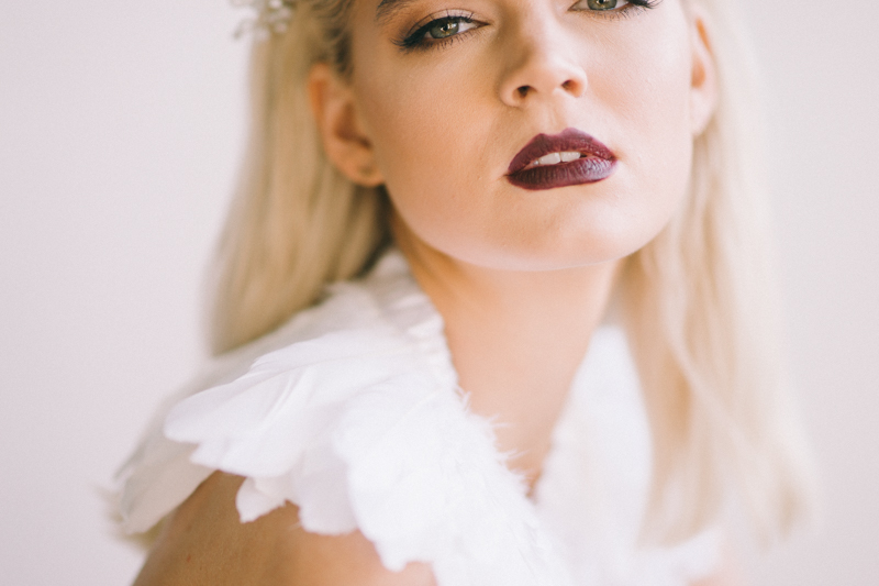 feather bridal editorial