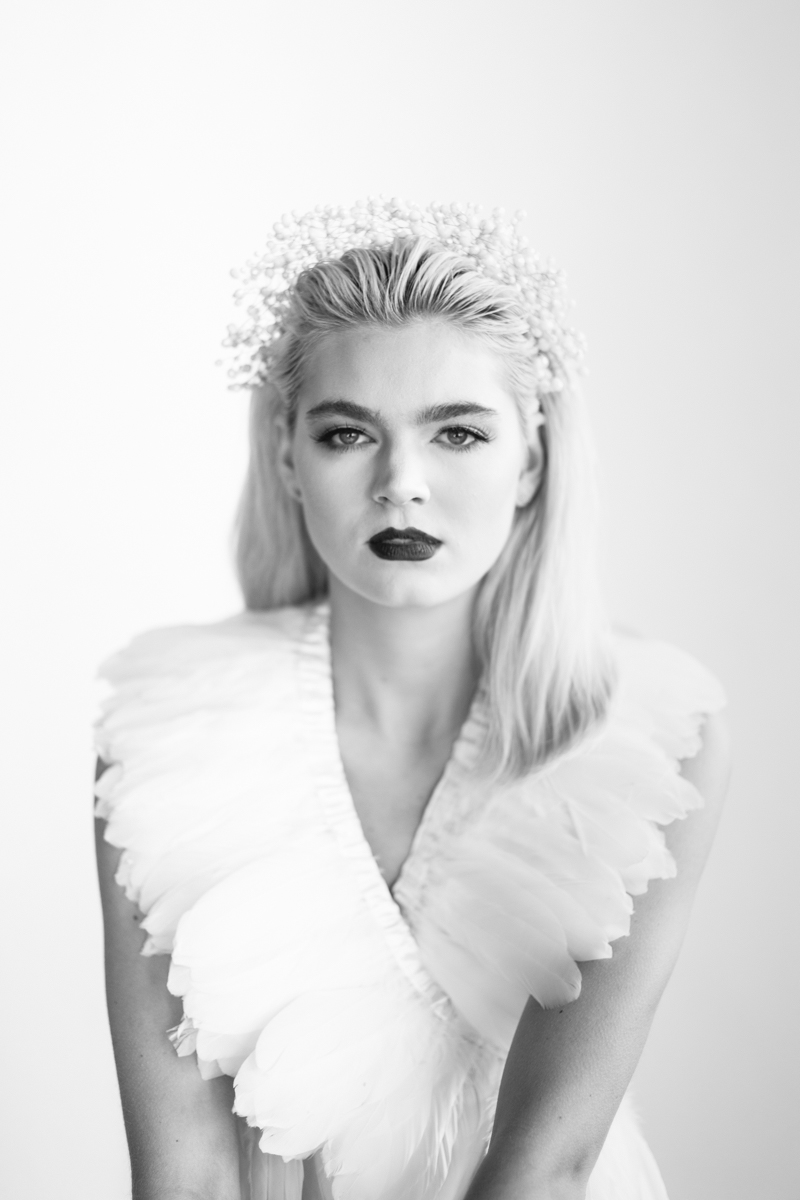 feather bridal editorial
