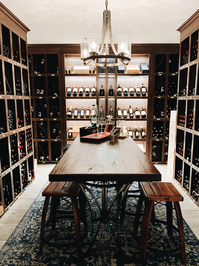 wine cellar at wrigley mansion phoenix arizona