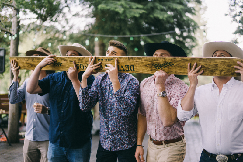 shotski wedding party yellowstone club big skye montana