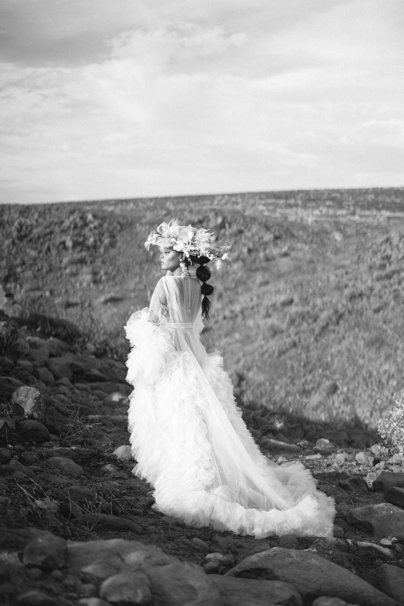 flower hat editorial arizona shoot