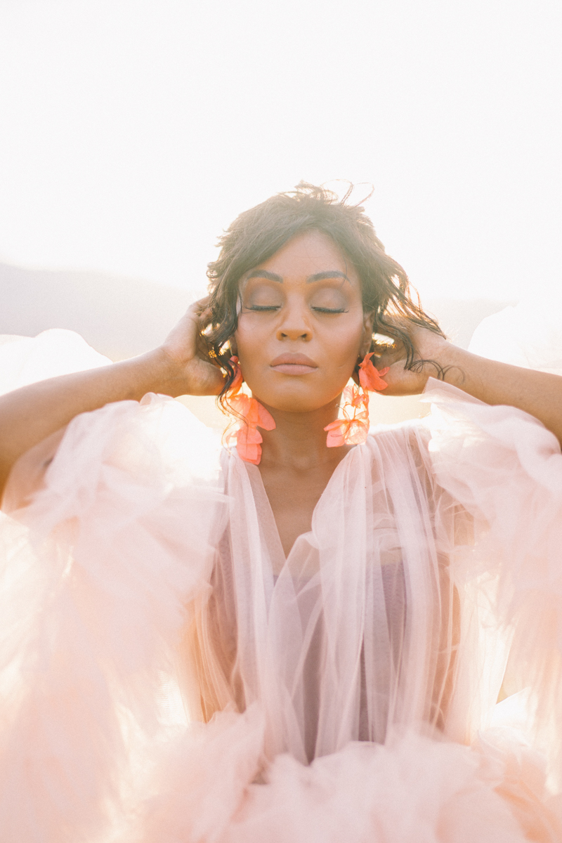 pink dress editorial arizona