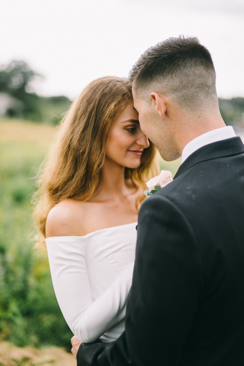 bride and groom portraits bailey island maine