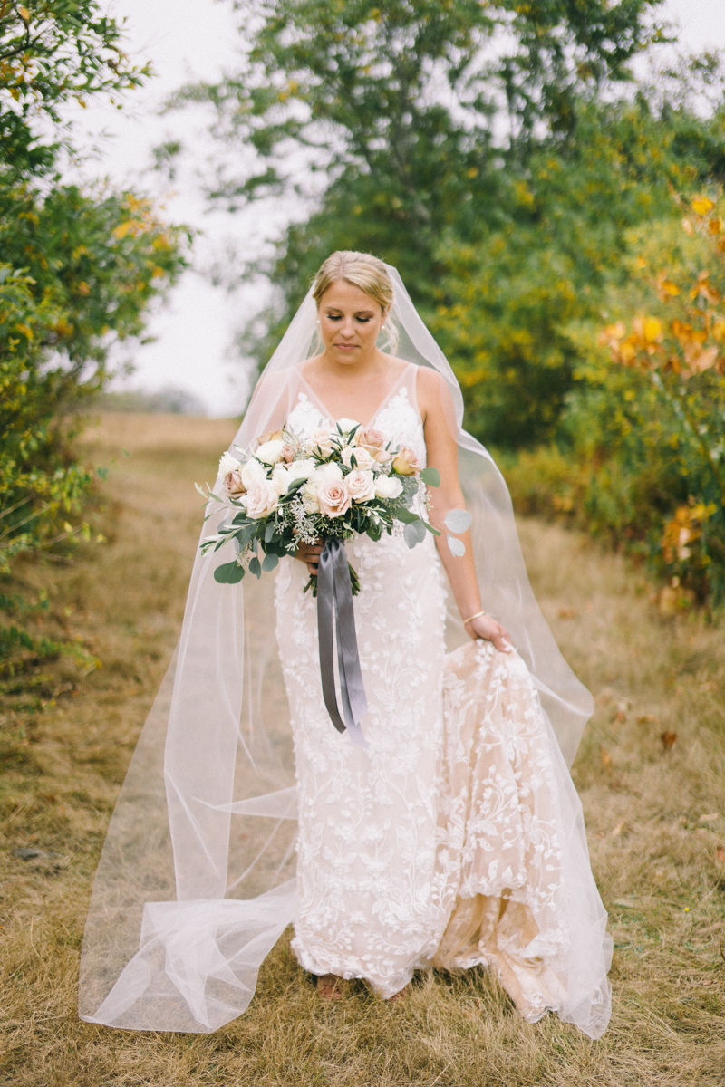 fall in maine fine art bridal portraits