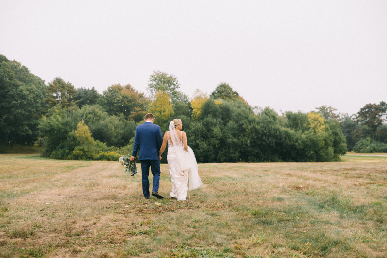 maine fall bride and groom portraits