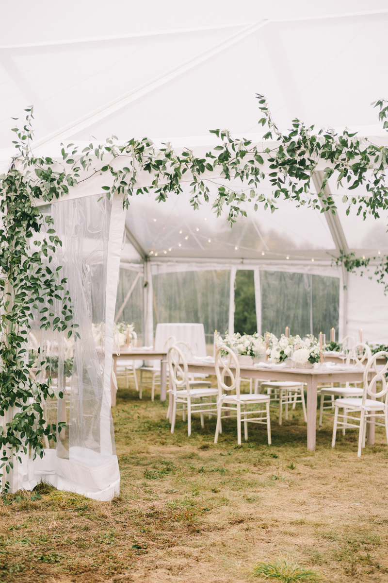 clear tent wedding