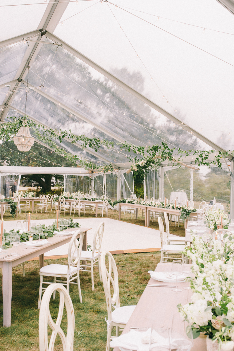 romantic blush and white wedding