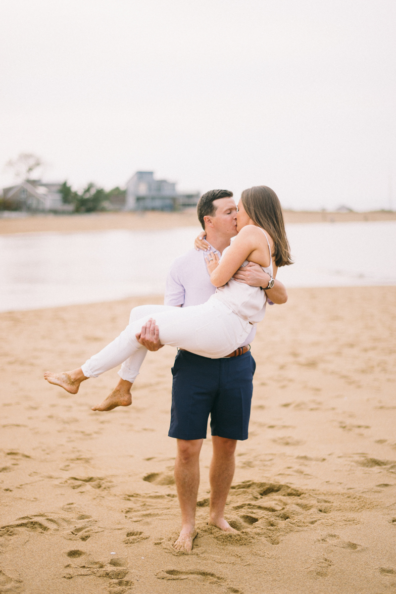 beach engagement photos plum island