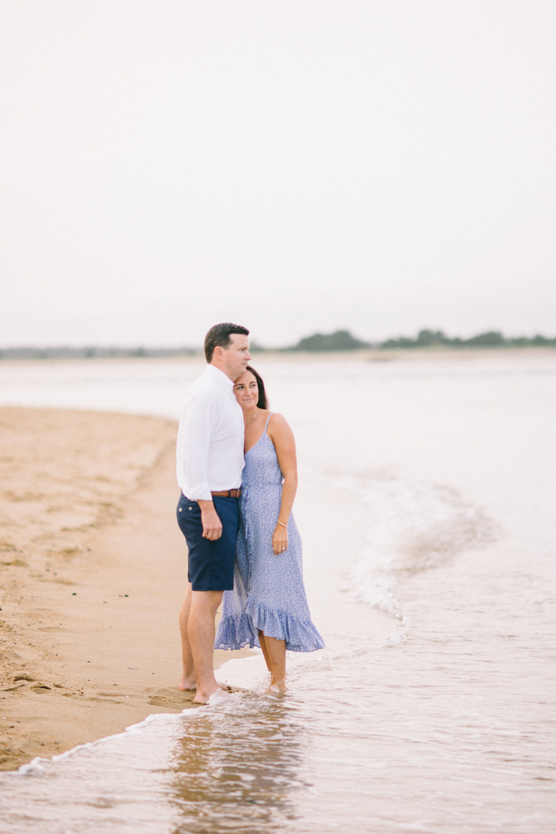 beach engagement photos in newburyport massachusetts 