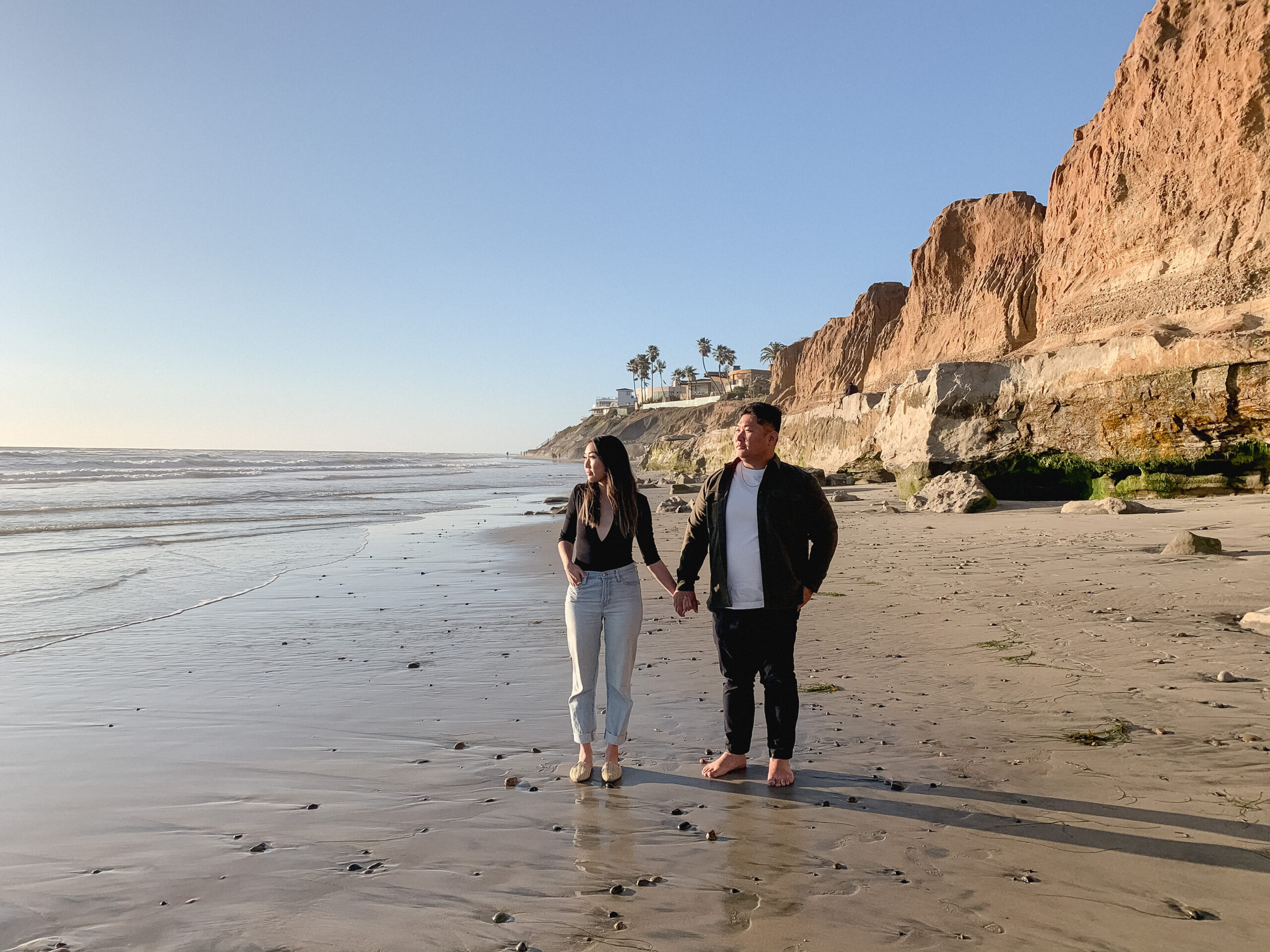 carlsbad cliffs california engagement photos