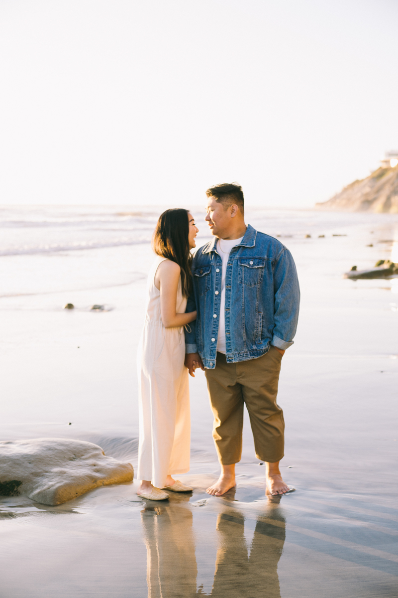 carlsbad cliffs california engagement photos