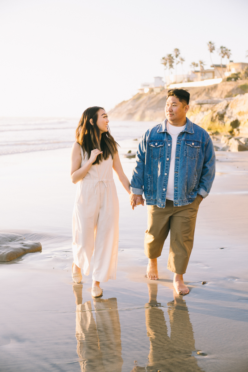 carlsbad cliffs california engagement photos