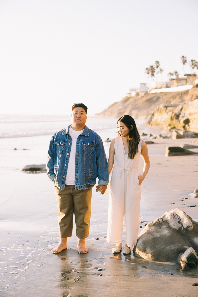 carlsbad cliffs california engagement photos