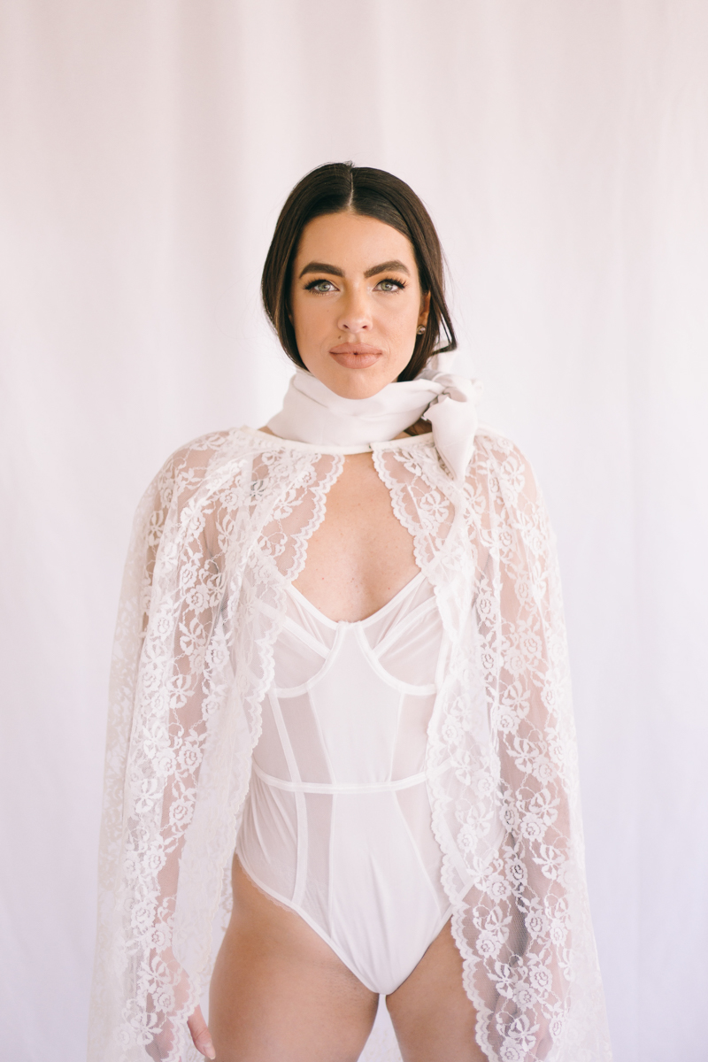 lace wedding cape