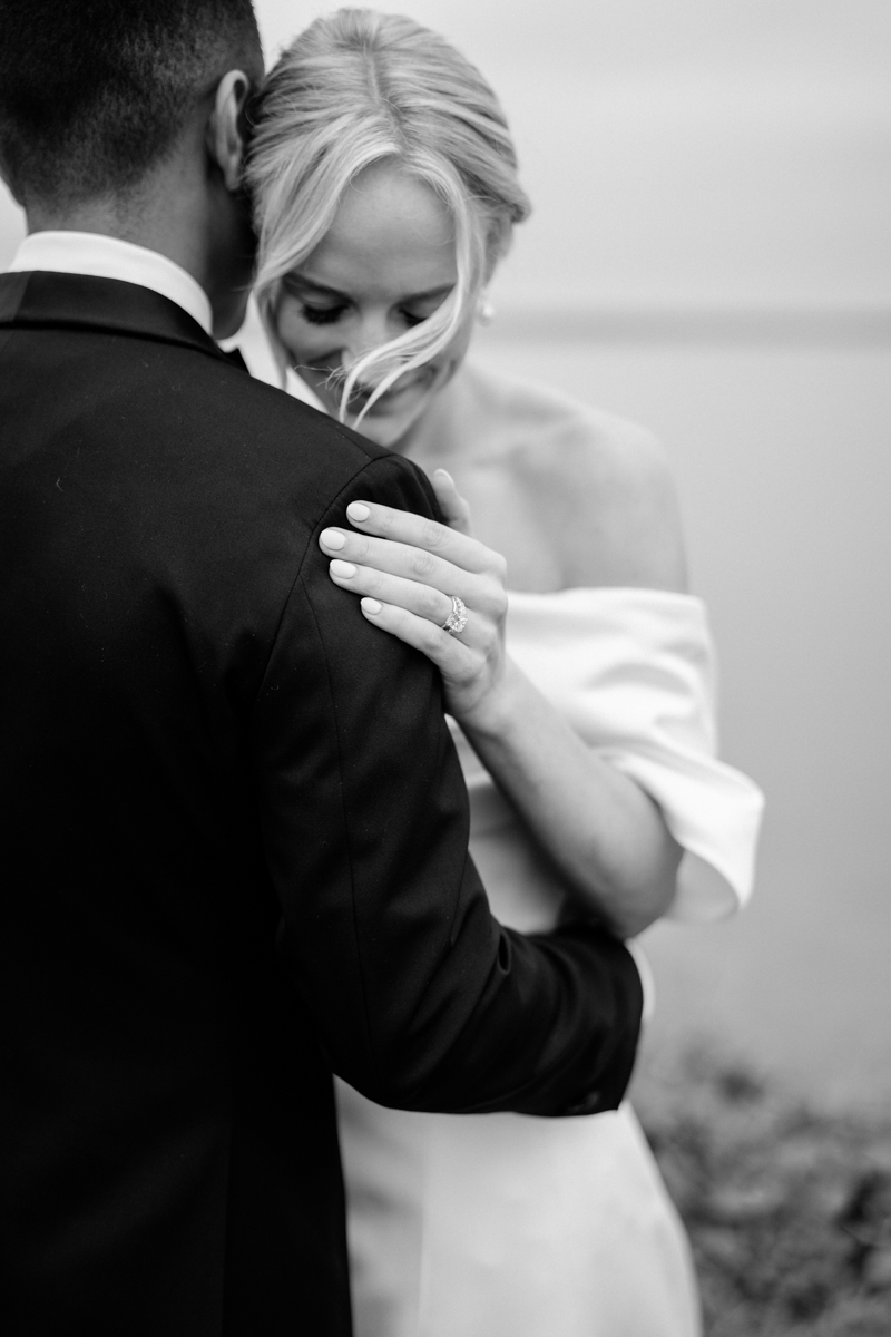 vogue editorial bride and groom portraits in maine