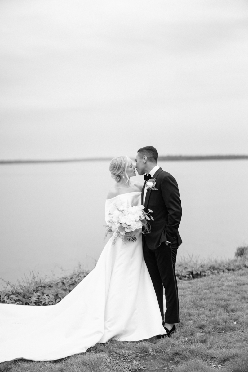 vogue editorial bride and groom portraits in maine