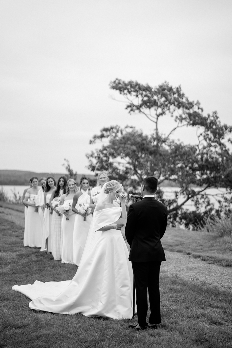 french's point maine wedding ceremony