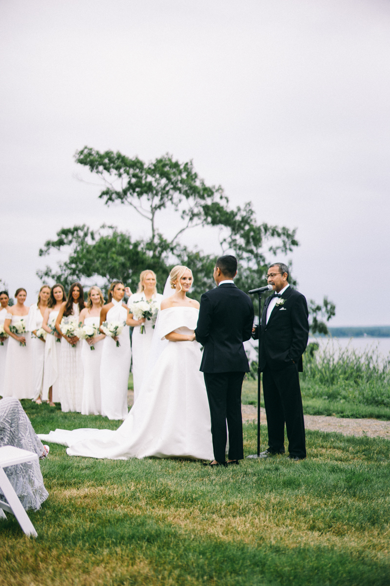 french's point maine wedding ceremony