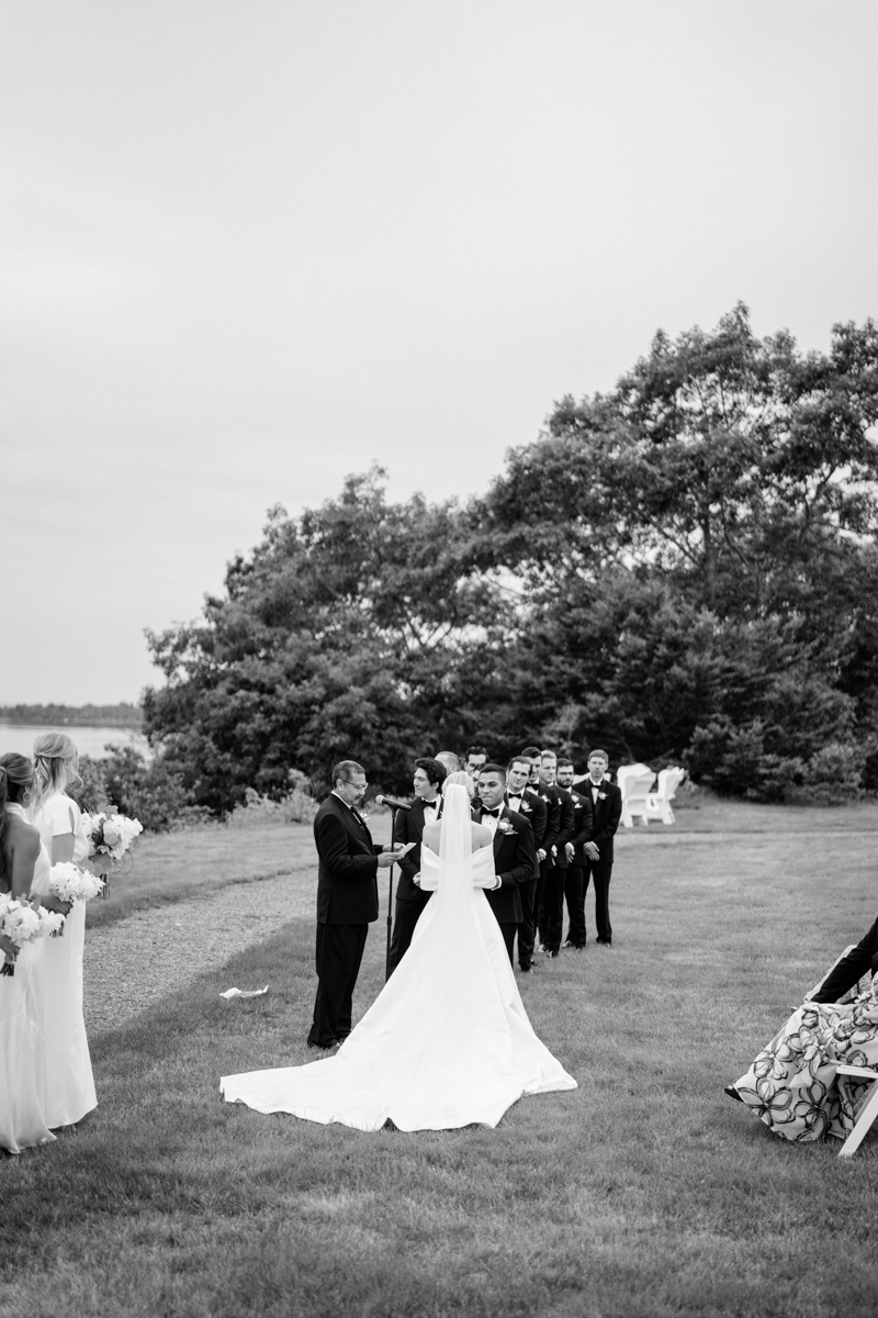 french's point maine wedding ceremony