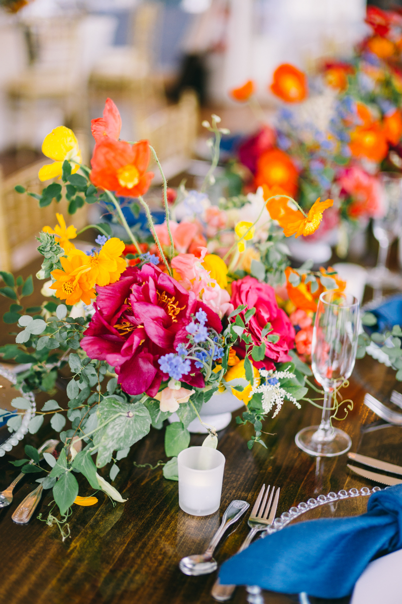 bright colorful wedding newport rhode island
