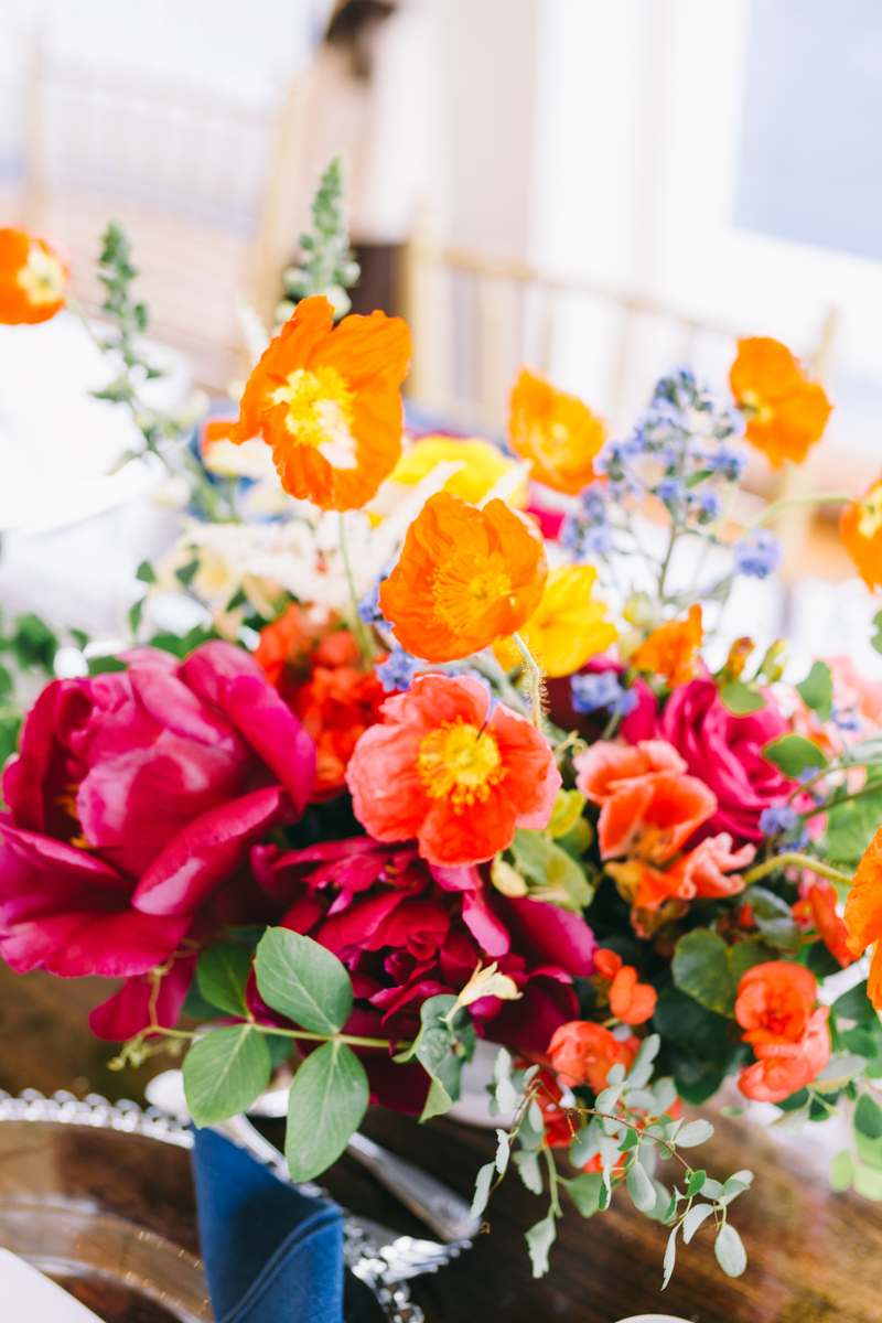 bright colorful wedding newport rhode island