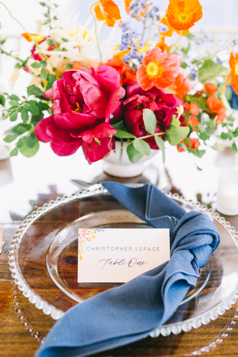 bright colorful wedding newport rhode island