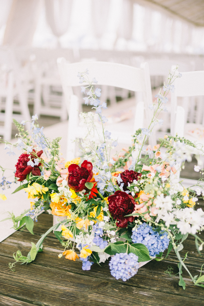 bright colorful wedding newport rhode island