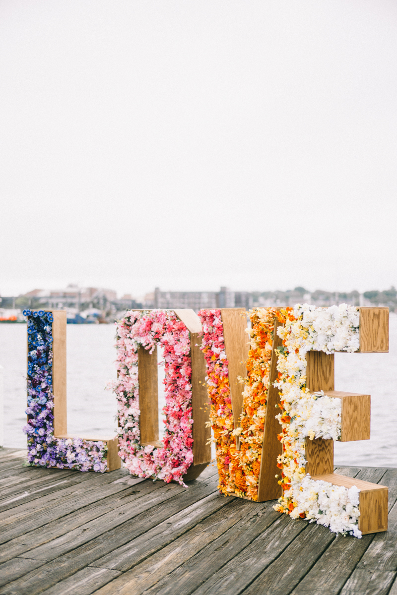 bright colorful wedding newport rhode island