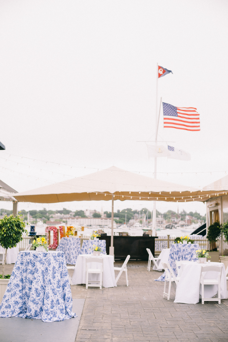 bright colorful wedding newport rhode island