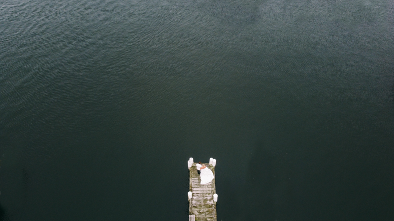 newport rhode island drone wedding