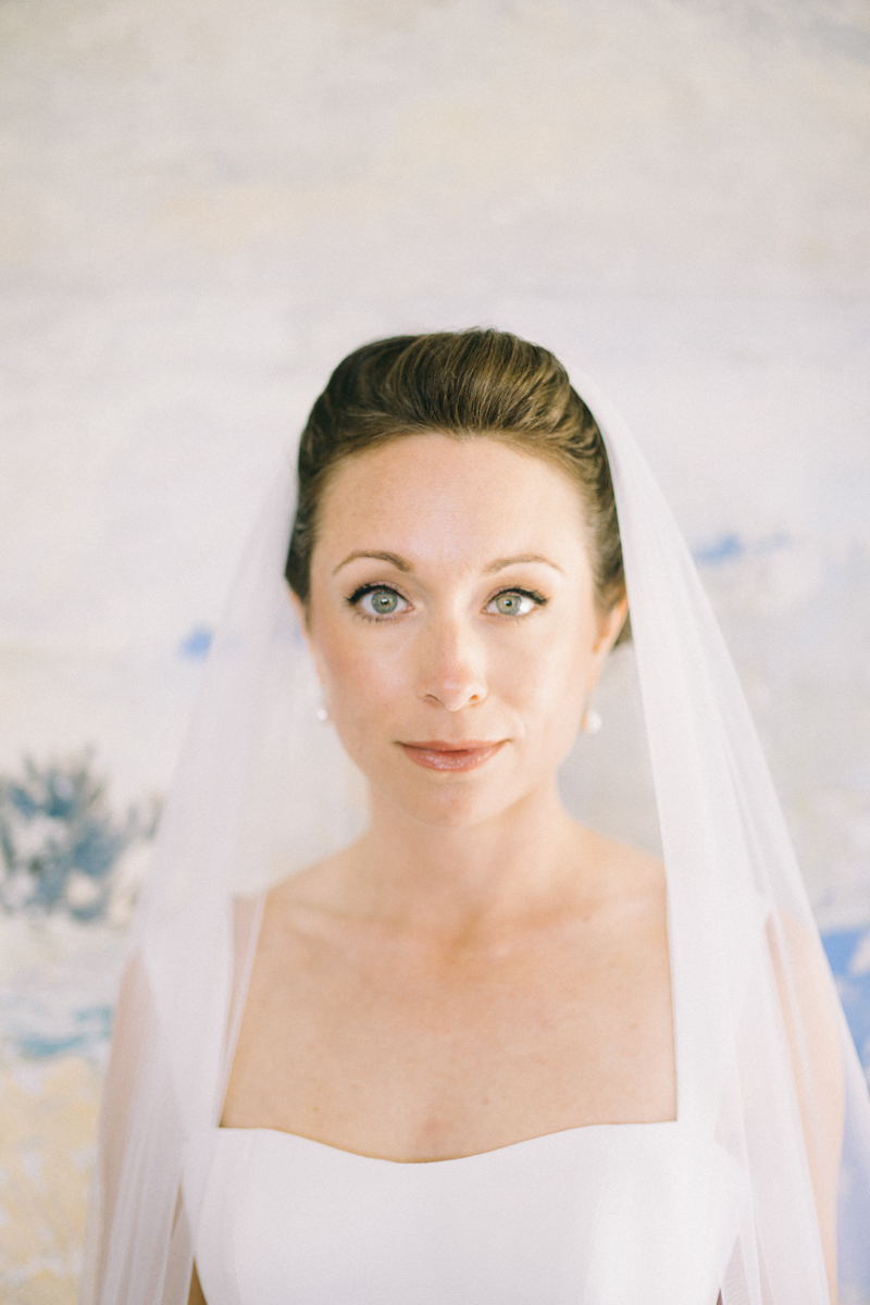 bride at wooster farm maine