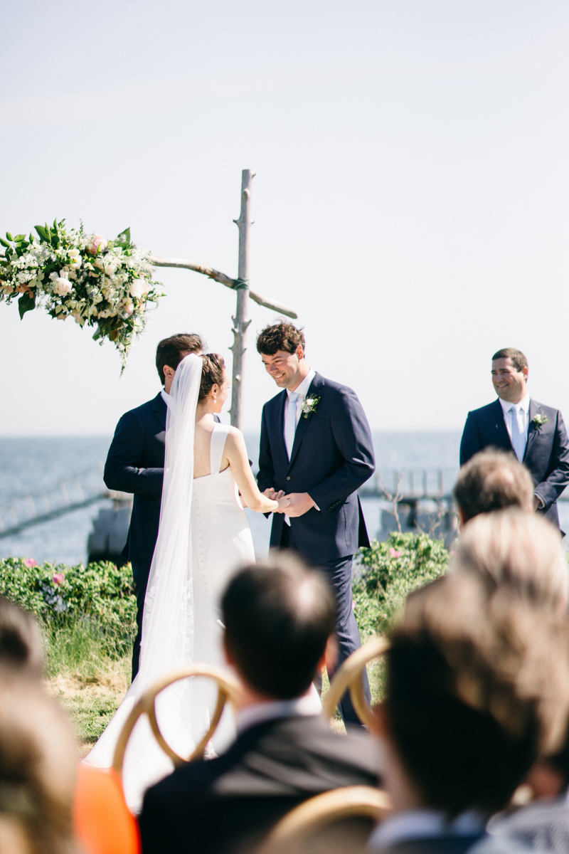 wedding ceremony on wooster farm