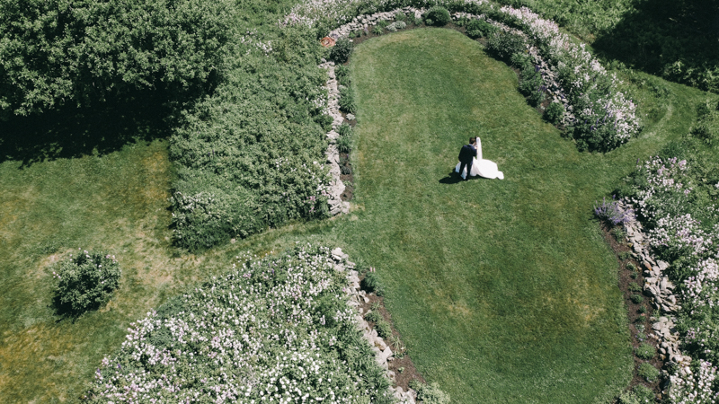 maine wedding photographer drone photos