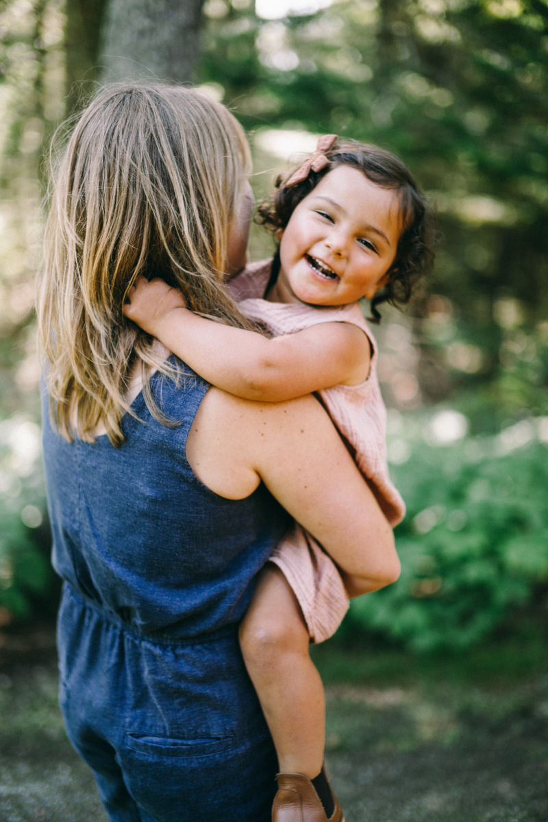 maine woods family portrait session