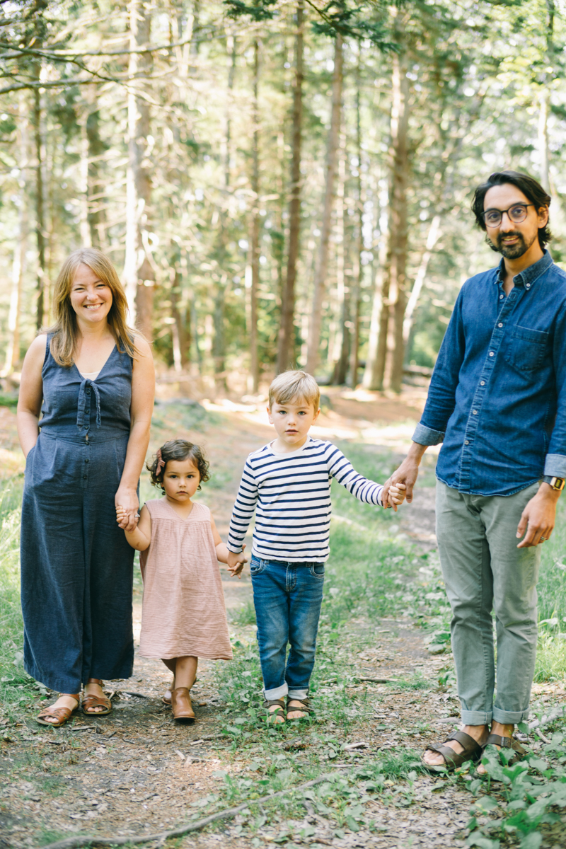 family portraits in maine woods