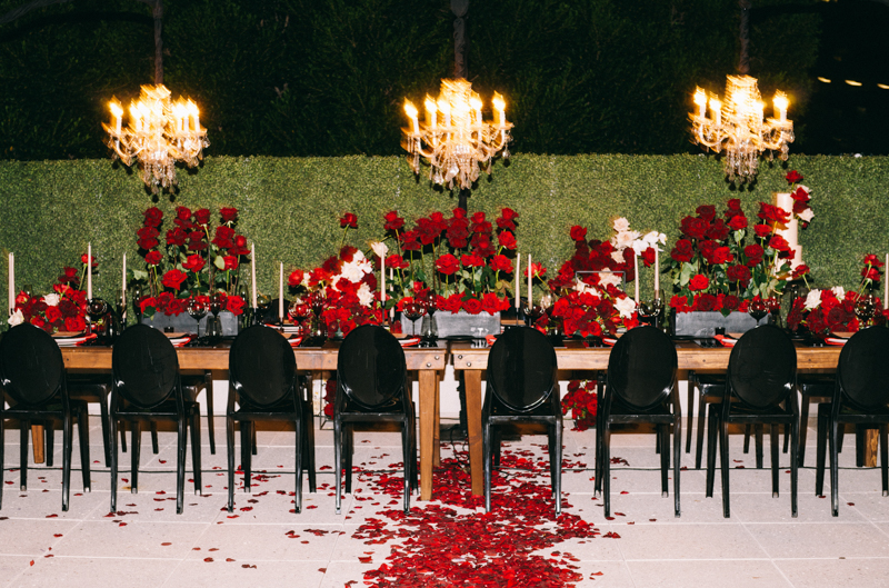 night romantic wedding scottsdale