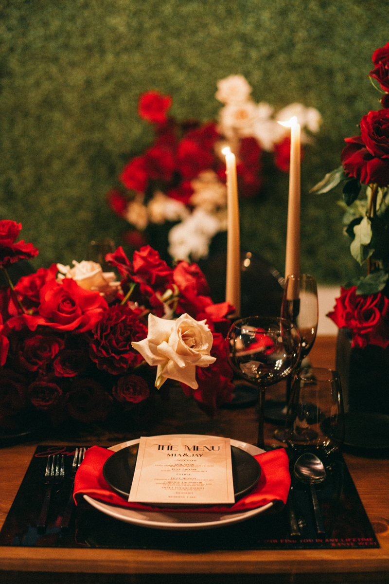 night romantic wedding scottsdale