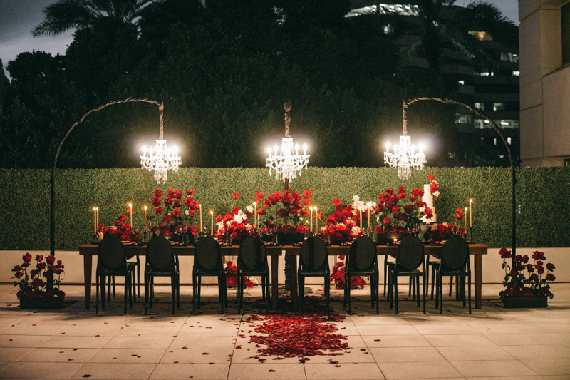 night romantic wedding scottsdale