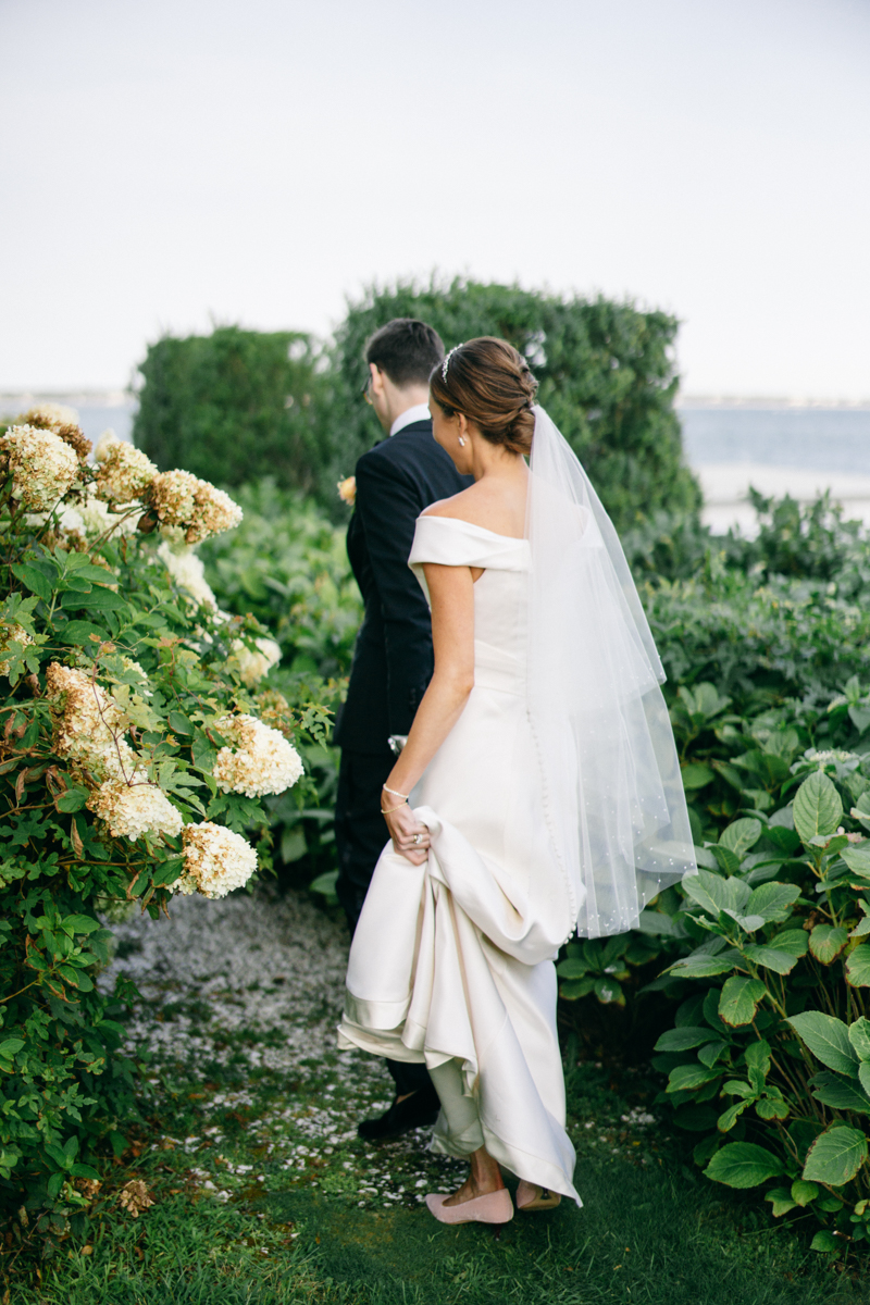 cape cod bride and groom