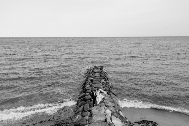 drone cape cod wedding 