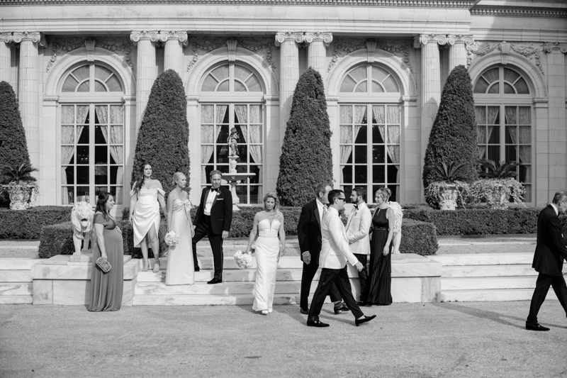 slim aarons style wedding portraits