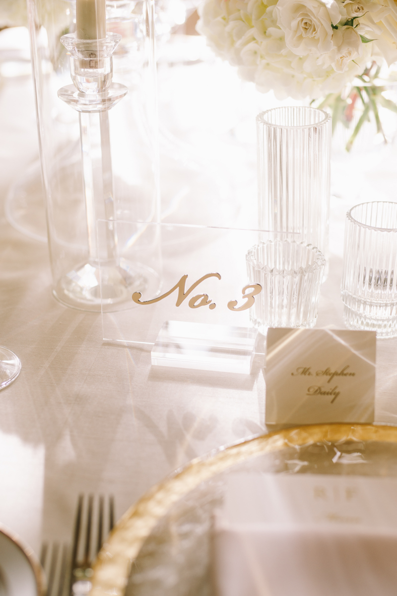 acrylic table numbers