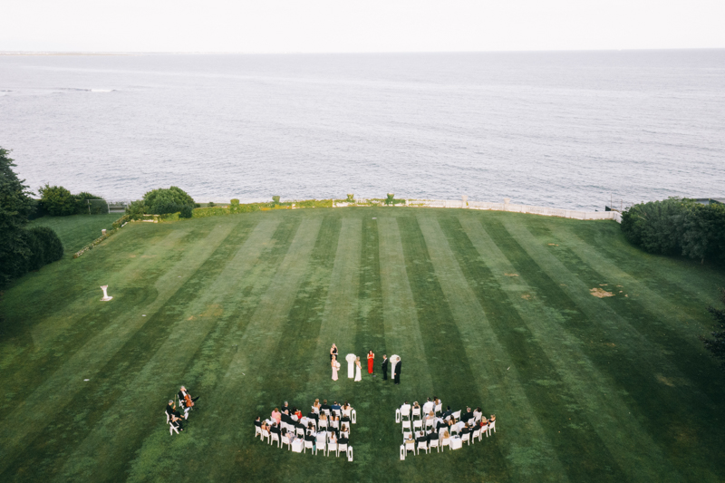 drone wedding photography
