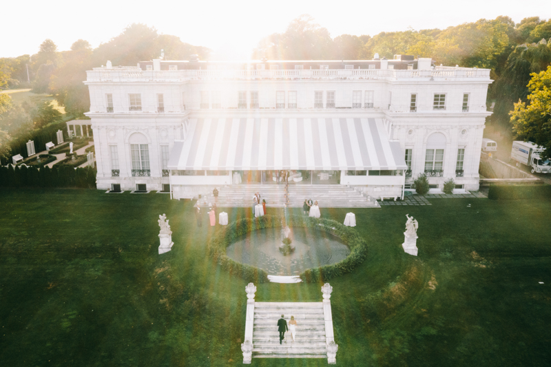 drone wedding photography