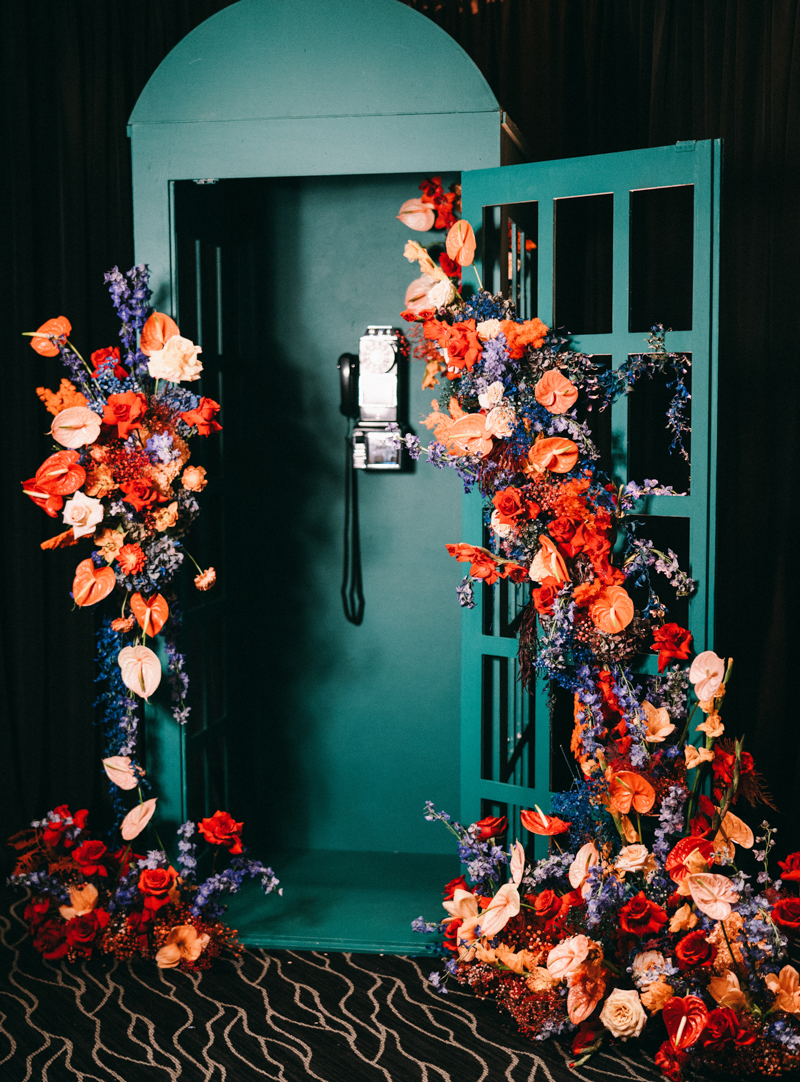 colorful disco ball wedding