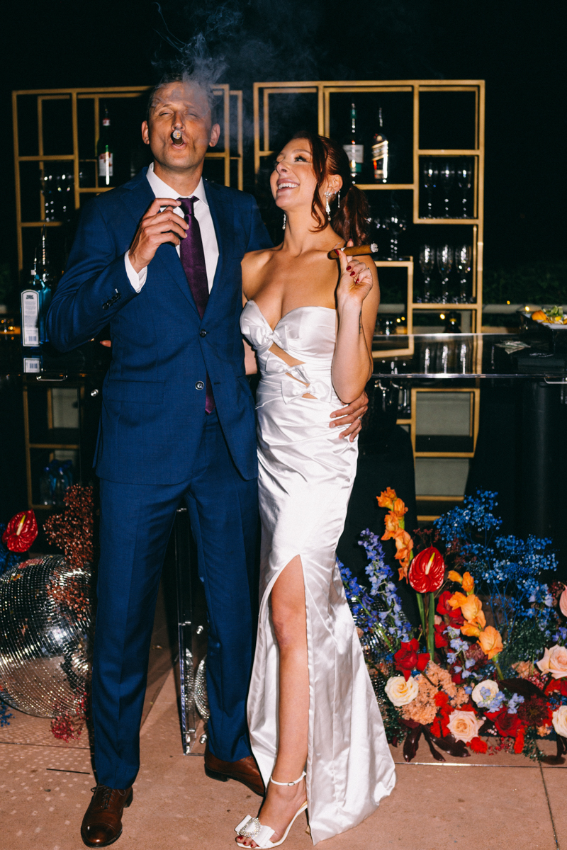 cigar bar wedding