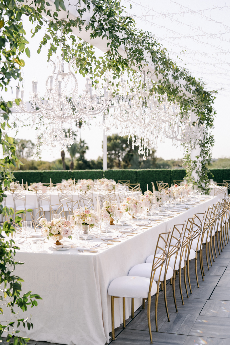 elegant pink gold wedding mandy marie eventscustom dance floor scottsdale