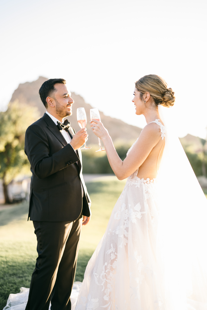 mountain shadows bride and groom portraits